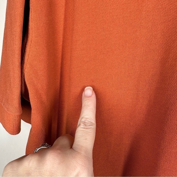 Barbour Mens Classic Cotton Polo in Burnt Orange XL - Picture 7 of 10